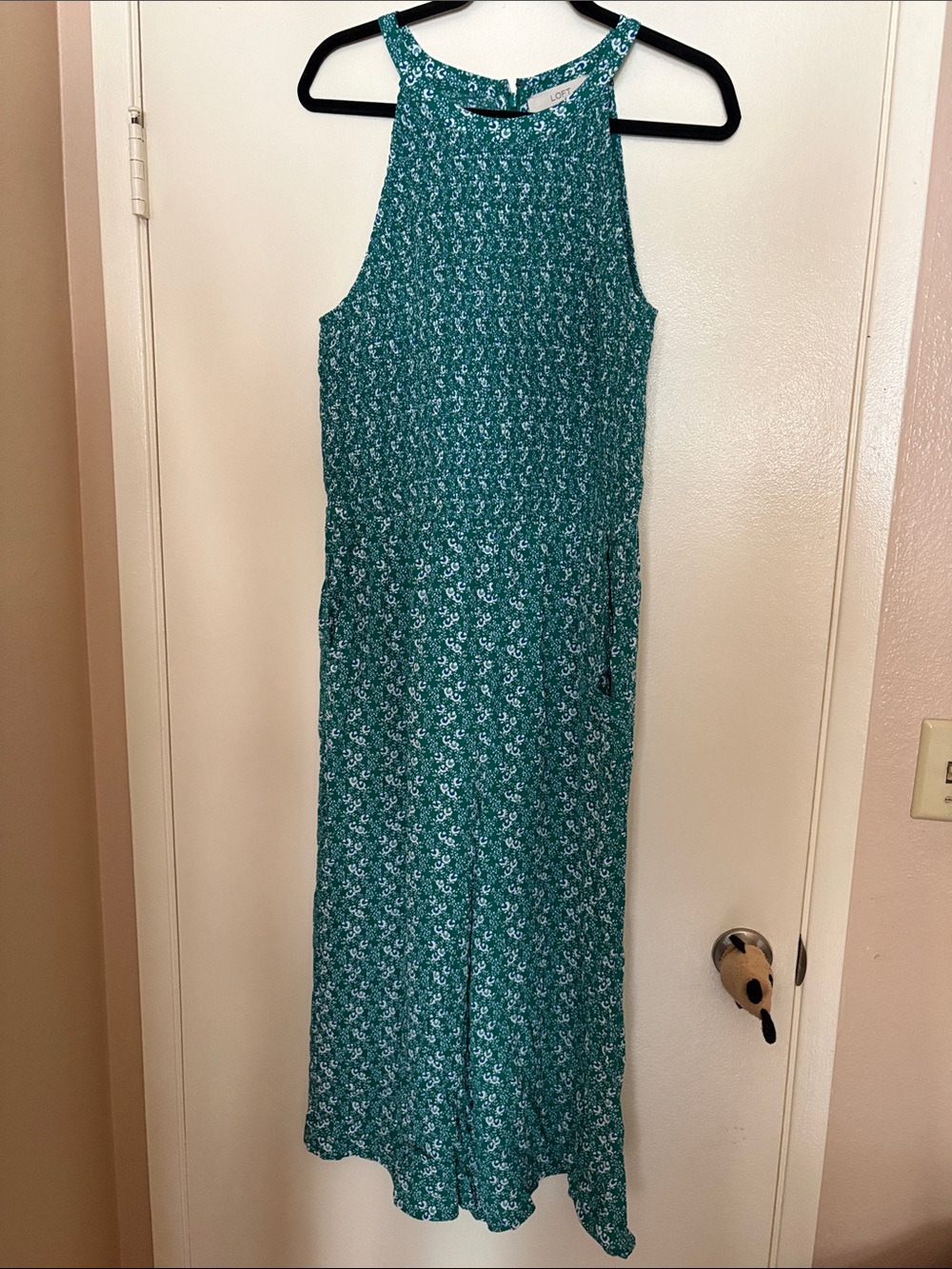 LOFT SIZE 14 Green Floral jumpsuit
